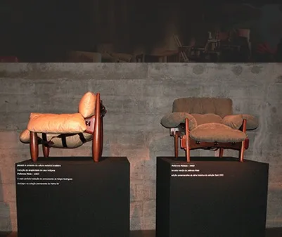 dpot armchairs on show at the MAM